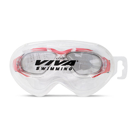 Viva Swimming VIVA-410 High Performance Mask Goggle|Anti Fog|UV Protection|With Branded Case|Unisex Adults/Boys Swimming Goggles