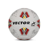 Vector X 32 Panel Sonic PU Hand Stitched Indoor/Outdoor Football with Latex Bladder,Suitable for Match and Training for Adults 15+ Years