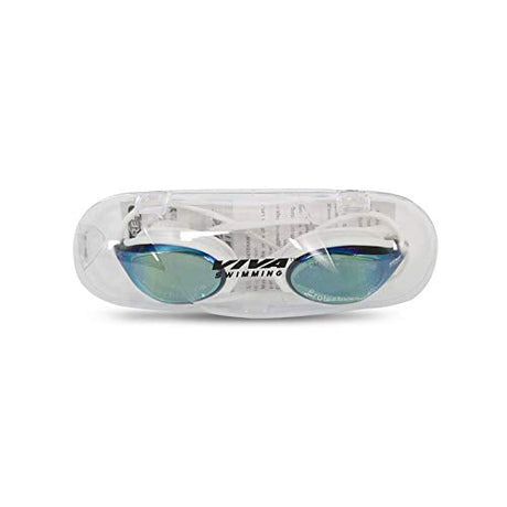 Viva Swimming VIVA-620 100% Anti Fog UV Diving Goggles|Comfortable Swim Glasses|No Leakage Clear Vision| with Adjustable Silicone Head Strap for Men Women Adult Junior (Yellow)