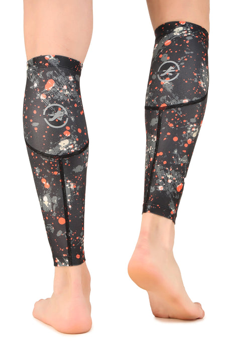 Polyester Compression Calf Sleeves (Splash)