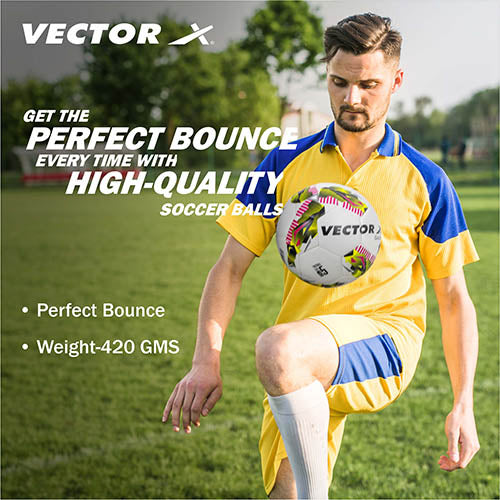 Vector X Galaxy TPU Machine Stitched Football|Training|Match |Sports|Playing |Practice|Indoor Outdoor Soccer Ball|Durable & Water-Resistant ball for Practice  Size 5