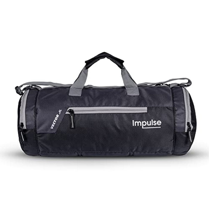 Vector X Gym Duffel 26L Sports Bag for Men and Women Polyester | Large Compartment | Front Utility Pocket | Mesh Side Pocket | Durable Base | Adjustable Shoulder Strap Travel Bag