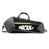 Break Point Black Grey Unisex Lightweight Stylish Tennis Badminton Squash Shuttle Equipment Kit Bag Cover | Water Bottle & Mobile Pocket |Rackets Tennis-4 Squash-4 Badminton-8