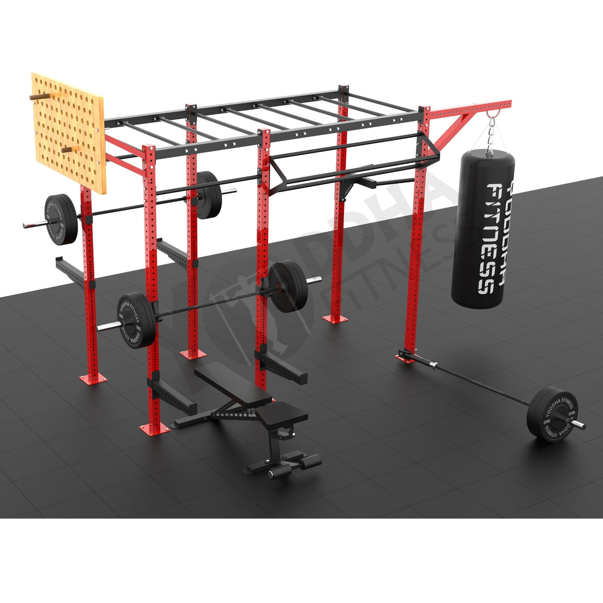 Freestanding Crossfit Rig - 10 Ft with Monkey Bar