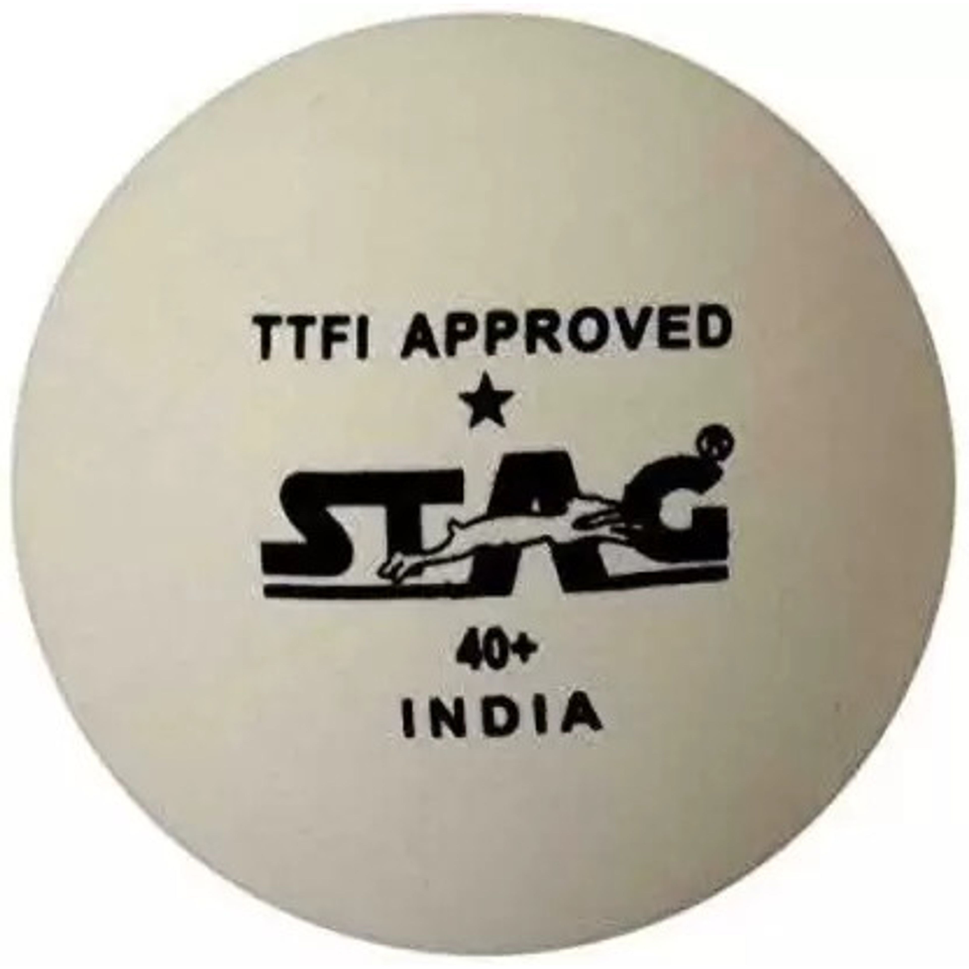 STAG GLOBAL 1 Star Plastic Table Tennis Ball White Available Pack Of 12 ,30, 72, 90