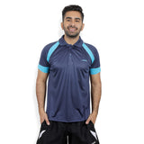 STAG GLOBAL Pro-X  Navy Blue | Men's Solid Regular Fit Polo T-Shirt | Sports & Casual Wear