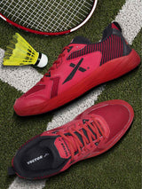 Vector X Luminous Tennis/Badminton Court Shoe, Elegent Design, Rubber Sole, Slip Resistance, Light Weight, EVA Insocks for Comfort