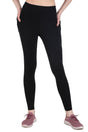 Nylon 4 Pocket Compression Legging/Tights For Women (Black)