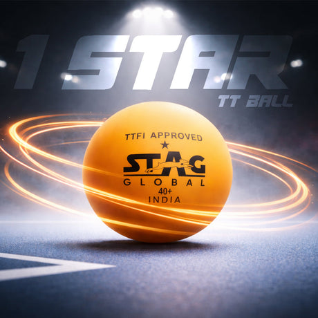STAG GLOBAL 1 Star Plastic Table Tennis Orange Ball Available Pack Of 12 ,30, 72, 90