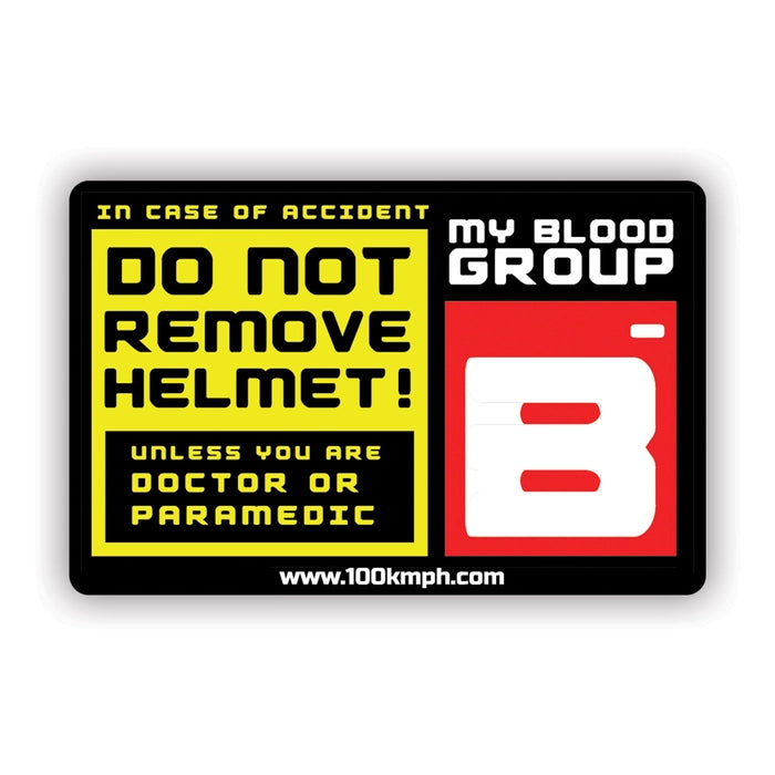 Blood Group B-ve (Negative) | Sticker