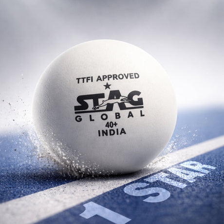 STAG GLOBAL 1 Star Plastic Table Tennis Ball White Available Pack Of 12 ,30, 72, 90