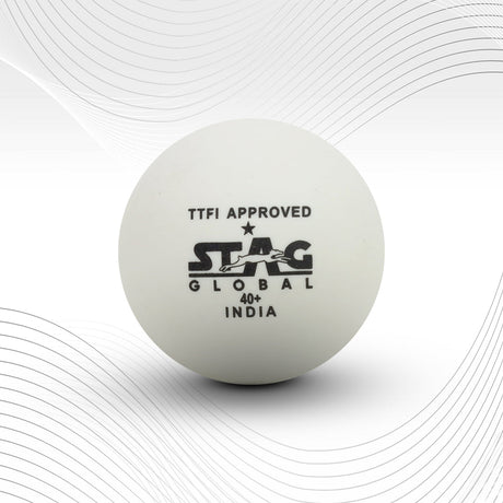 STAG GLOBAL 1 Star Plastic Table Tennis Ball White Available Pack Of 12 ,30, 72, 90