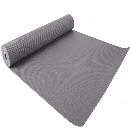 Synco 6mm Yoga Mat with Carrying Strap (Color: Grey)