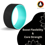 Vedam Yoga Wheel  13 x 5.5 in (Black/Teal Blue)