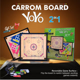 VIXEN CARROM BOARD YOYO 2 IN1
