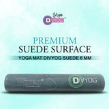 VIXEN Divyog  Suede Yoga Mat 6mm with Stylish Printed Design