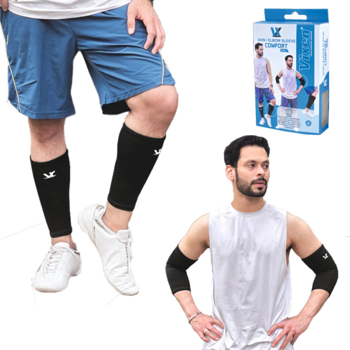 VIXEN SHIN/ELBOW SLEEVES COMFORT 2 IN 1