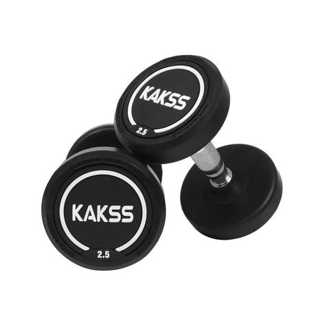 KAKSS Rubber Coated Professional Round Dumbbells (Set Of 2pc) | Kakss Exporters (Kakss Fitness)