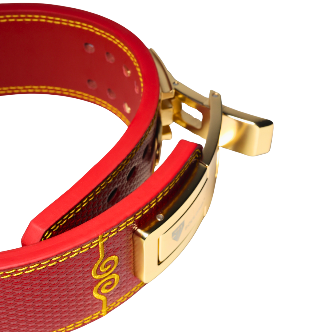 Dragonforged Lever Belt – 13mm Blood Red Powerlifting Belt (Limited Edition)