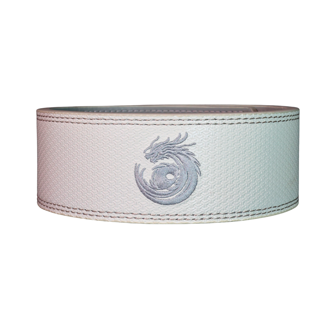 Dragonforged Lever Belt – 13mm Ice White Powerlifting Belt (Limited Edition)