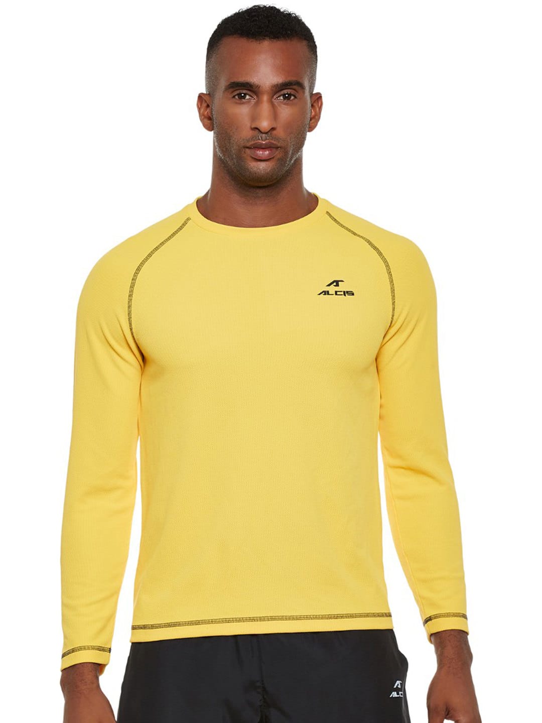 Alcis Mens Yellow Sweat Shirt 207MSS015