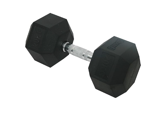 Diablo Hex Rubber Coated Hexagonal Dumbbells | Kibi Sports