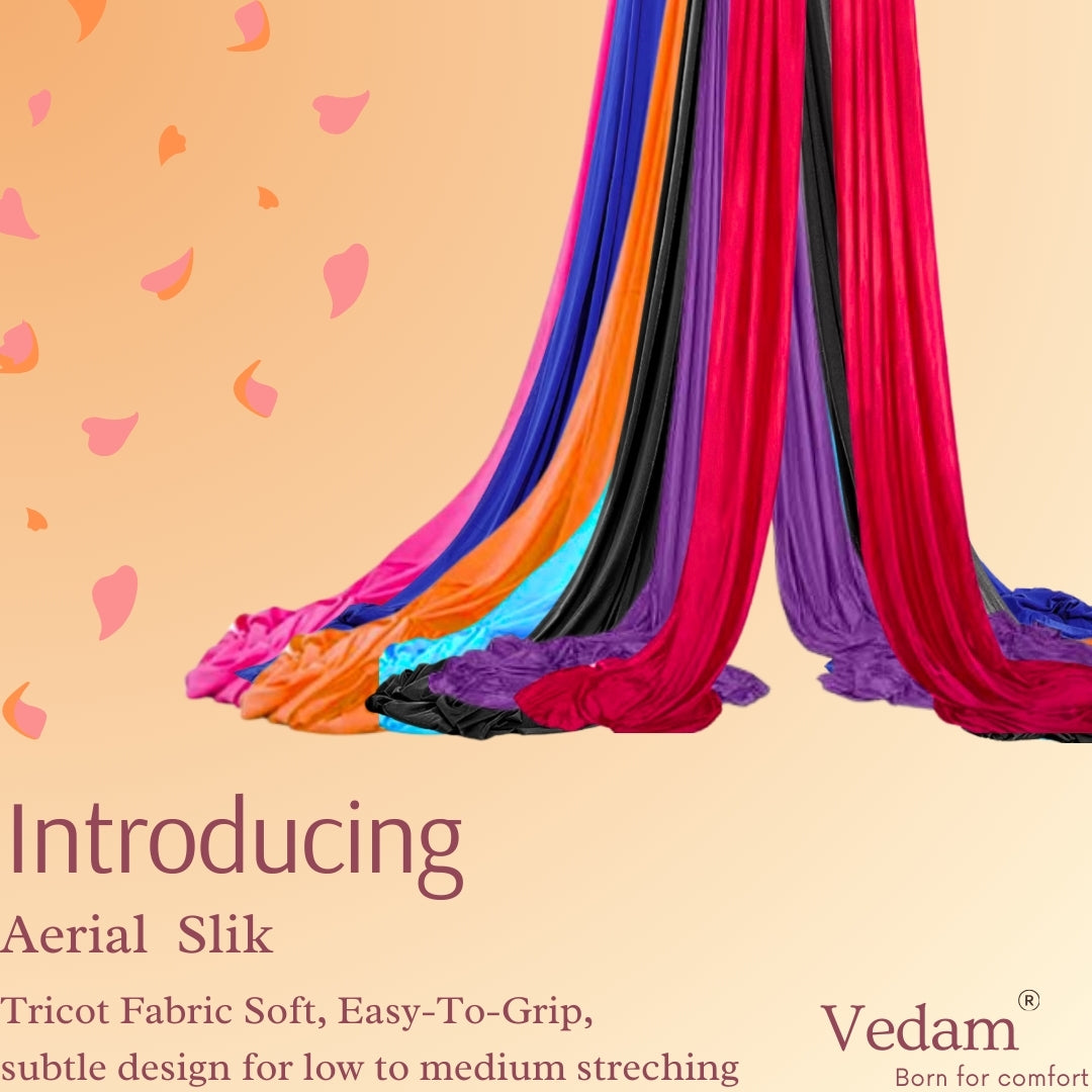 Premium 12 mtr Aerial Yoga hammock – Orange
