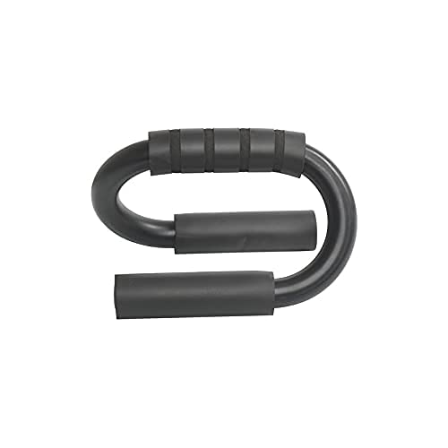 Vector X S-Shape Steel Construction Black Coated Push up Bar Push Up Bars for Men and Women