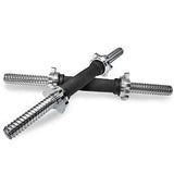 KAKSS RUBBER GRIP 16 INCH DUMBBELL RODS, (Diameter 25mm) in Black