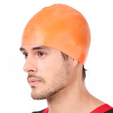 Viva Swimming Silicone Swimming Cap Unisex Soft Waterproof Swimming Pool Head Cap Water Sports Long Hair for Children Kids Boys Girls of All Age (Universal Size, Multicolour)