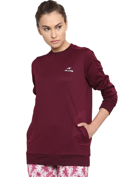 Women Solid Black Sweatshirts | Alcis