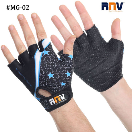 MG-02,GYM GLOVES(BLUE) | R.N.V. Sports (India) Pvt. Ltd.