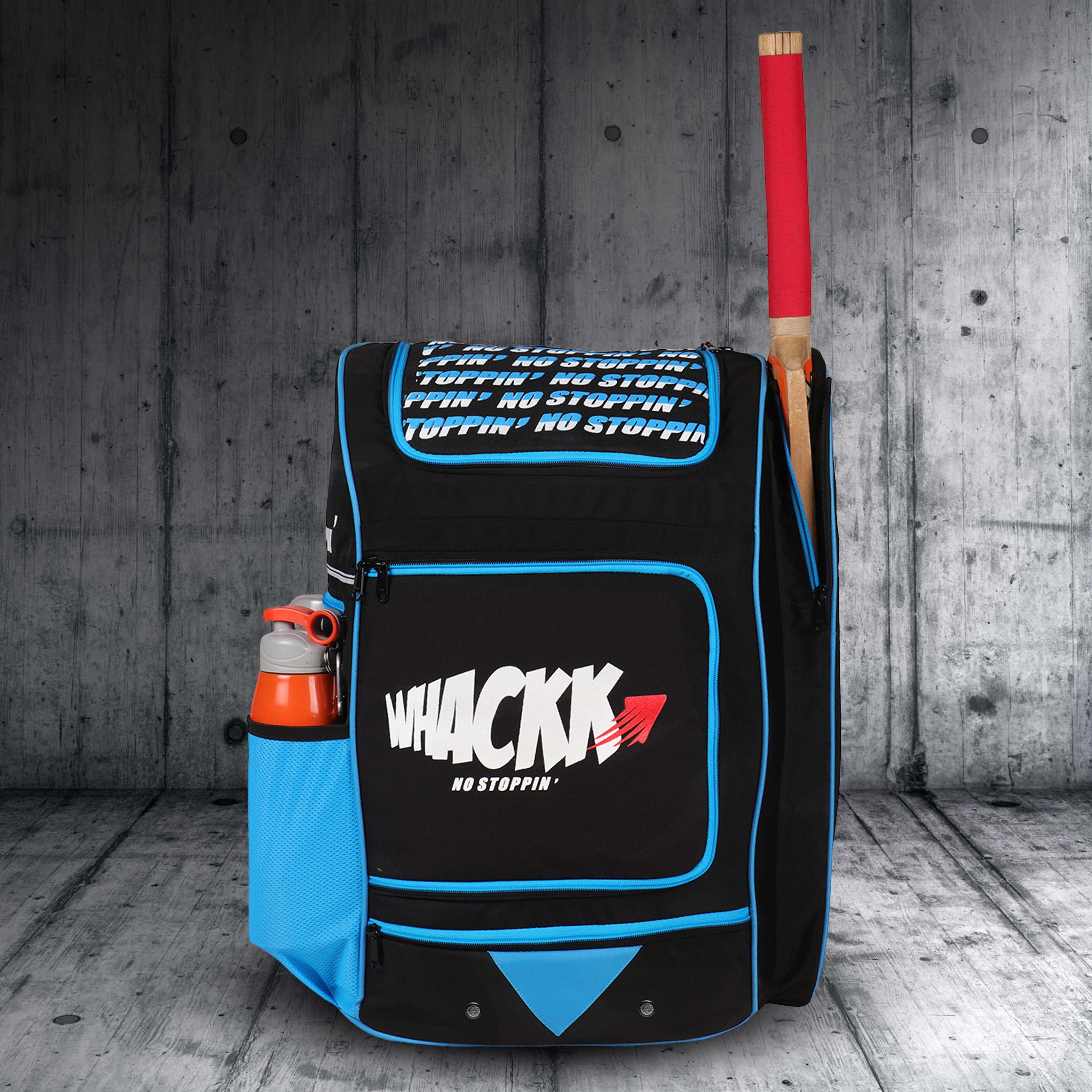 Blast Junior 37L Blue|Cricket Kit Bag |1 Pocket for Bat |2 Water Bottle Holders|Upto 10yrs Kids Kitbag |Leg pad Upto 12.5 "|Shoe & Accessories Pockets |Lightweight |Dual Opening