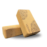 Vedam Mandala Cork Yoga Brick – Set of 2