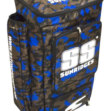 SS CAMO (DUFFLE) BLUE Cricket Kit Bag | KIBI Sports - crop-closeup