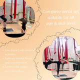 Premium Aerial Yoga hammock – Orange