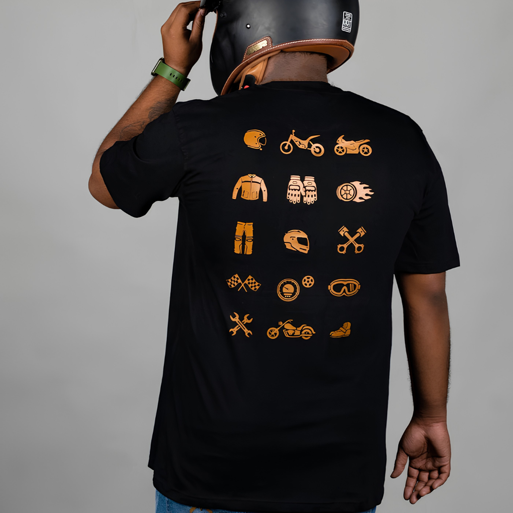 Moto-Life - T-Shirt - Black
