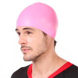 Viva Swimming Silicone Swimming Cap Unisex Soft Waterproof Swimming Pool Head Cap Water Sports Long Hair for Children Kids Boys Girls of All Age (Universal Size, Multicolour)