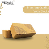 Vedam Mandala Cork Yoga Brick – Set of 2