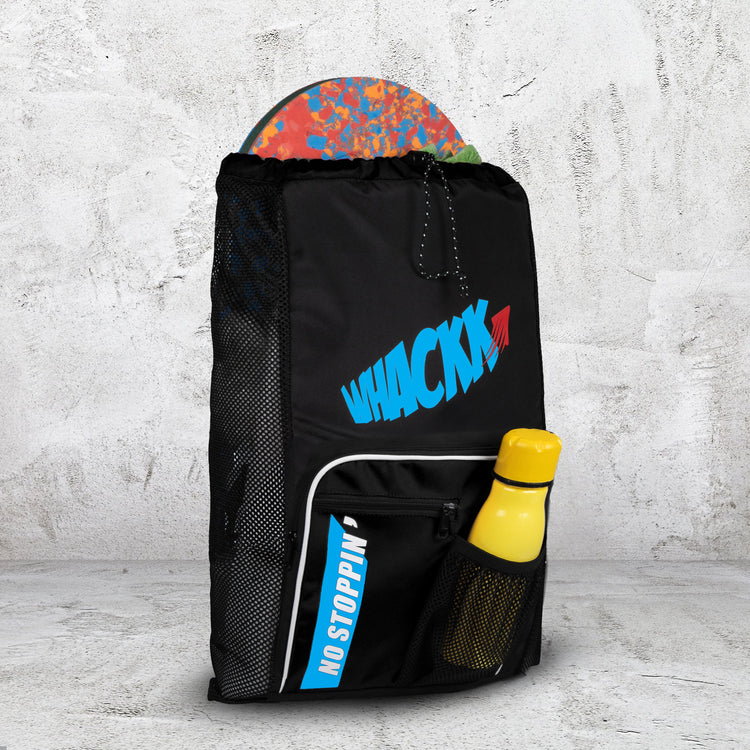 Freestyle Black 20L Unisex Swimming Equipment Bag | Water Sports | Wet Dry Compartments Bag | Beach | Drawstring Backpack|Pocket Cap & Goggles Mobile|Lightweight|Water Resistant | Men Women