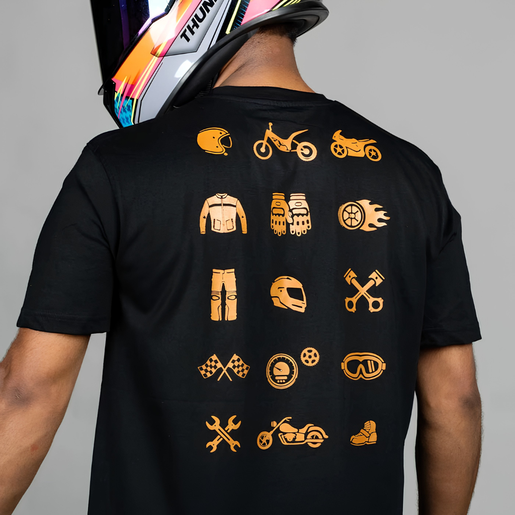 Moto-Life - T-Shirt - Black