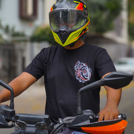 Offical Bad Ass - Round Neck T-Shirt - Black | 100kmph