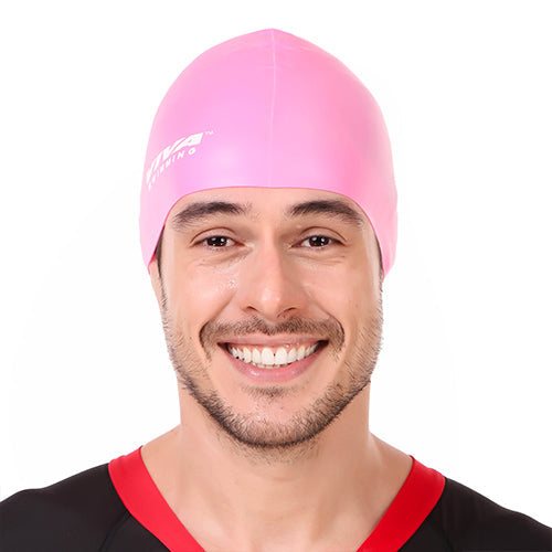 Viva Swimming Silicone Swimming Cap Unisex Soft Waterproof Swimming Pool Head Cap Water Sports Long Hair for Children Kids Boys Girls of All Age (Universal Size, Multicolour)