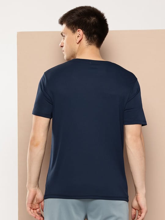 Alcis Men Navy Solid Wonder Tee