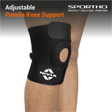 NIVIA  Basic Patella Knee Support With Adjustable Vecro, Knee Braces & Sleeves, For Pain Relief & Recovery  Available in  S | M | L  | XL & Black Color , Used for Rehabilitation & Recovery