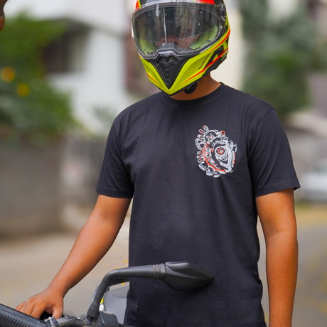 Offical Bad Ass - Round Neck T-Shirt - Black | 100kmph