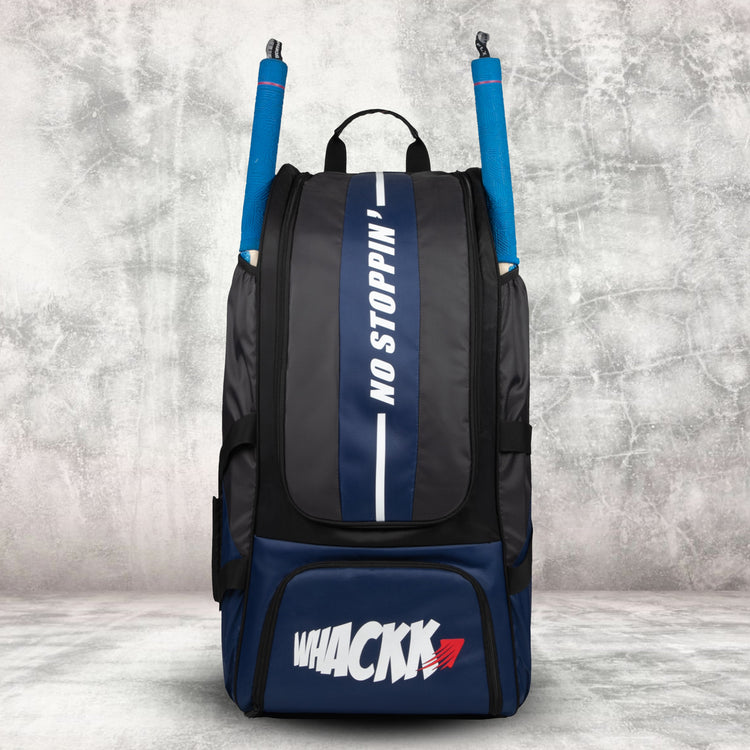Gayle Blk Backpack Duffle Trolley Wheelie Polyester Cricket Kit Bag Adult Size 2 Bat Pocket Shoe/Helmet Pkt Main Compartment 18" Leg Pad 2 Bottle Holder Player Edition