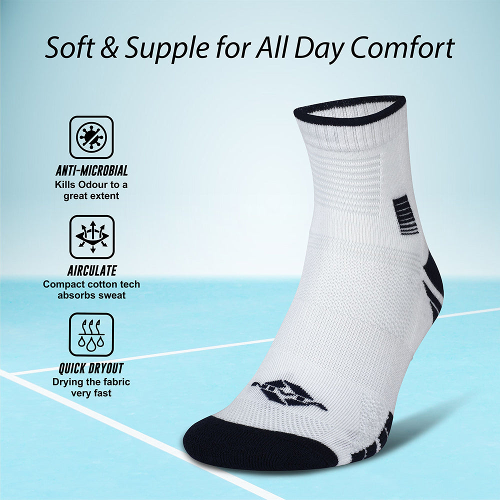 Nivia Court Bamboo Performance Socks High Ankle
