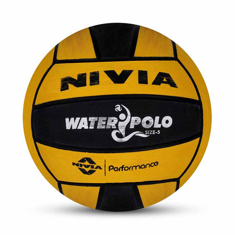 NIVIA WATER POLO, Match Ball, 18 Panels, Durable Rubber Cover Molded with Smooth Surface Matt, Butyl Bladder, Match Ball Standard, Made for Tournaments , to Play on All Kind of Indoor & Outdoor Surfaces