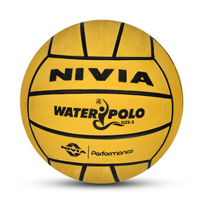 NIVIA WATER POLO, Match Ball, 18 Panels, Durable Rubber Cover Molded with Smooth Surface Matt, Butyl Bladder, Match Ball Standard, Made for Tournaments , to Play on All Kind of Indoor & Outdoor Surfaces